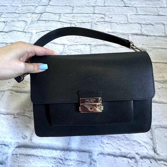 Kate Spade New York Shoulder Black Bag Authentic - Picture 2 of 12